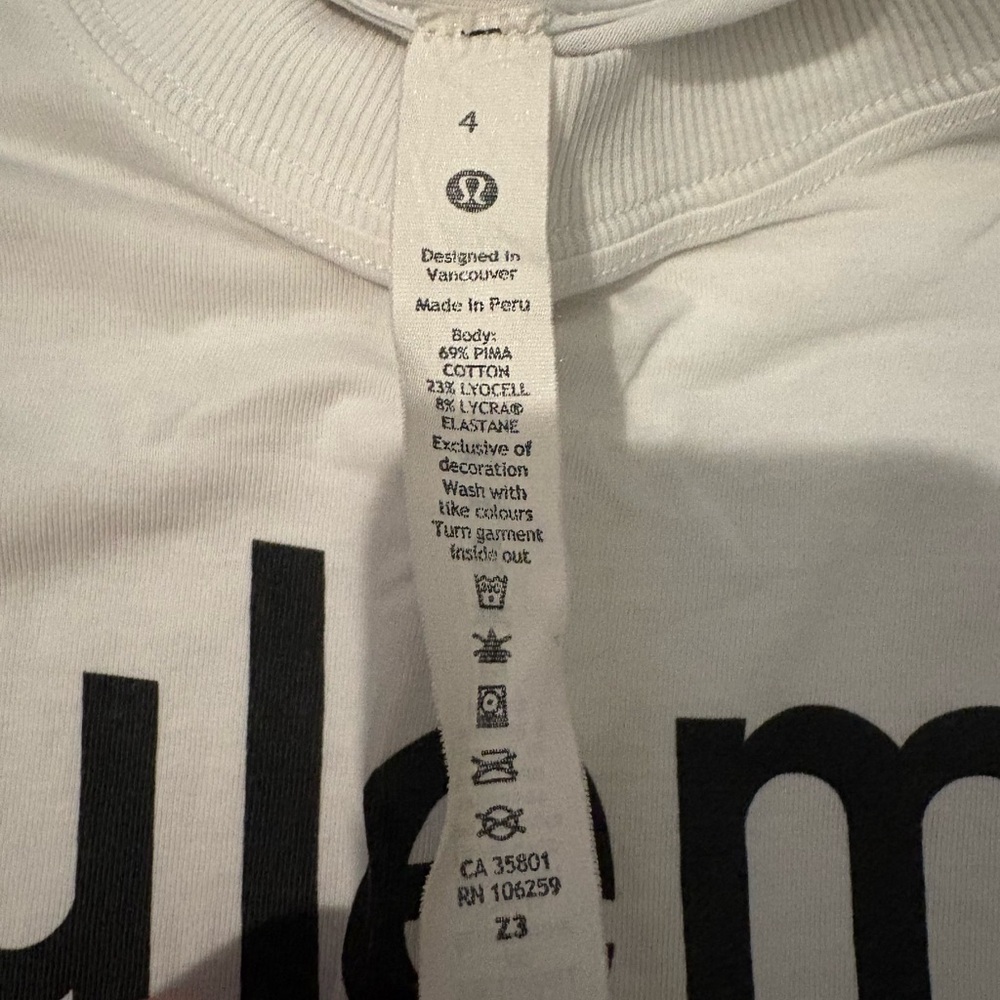 Lululemon All Yours Tank *Graphic Wordmark in White - Picture 3 of 8